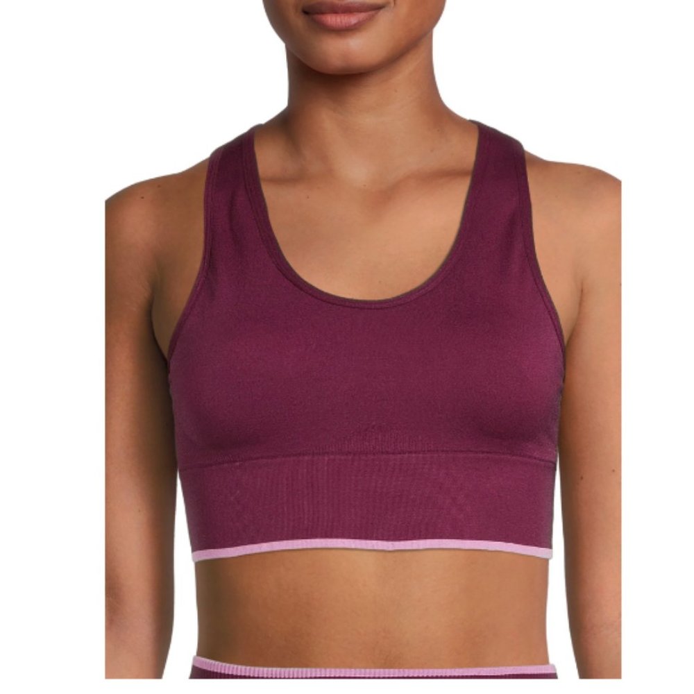 Avia Seamless Racerback Bra Purple Size XL 16-18 Purple New - Picture 5 of 9